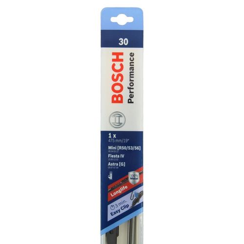 1 Balai Essuie-Glace Perfomance Bosch N°30 Longueur 48cm