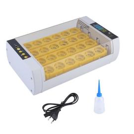 Température réglable 60W Affichage LED Couveuse automatique Couveuse Incubateur 24 œufs Automatique Intelligent Numérique Appareil dIncubation Eclosion de Poussin 