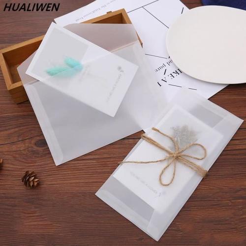22x15.5cm -Enveloppe transparente customisée en papier translucide, paquet  d\\'enveloppes, lettre vintage, carton de mariage, écrins p