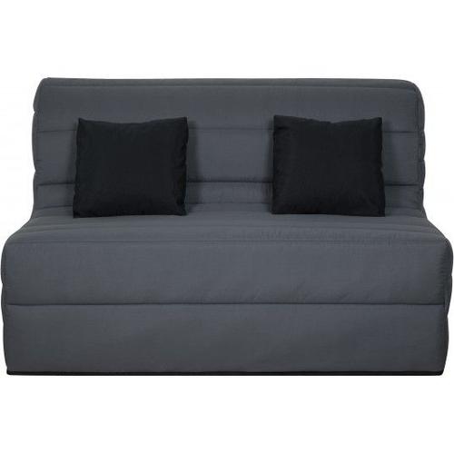 Canapé-lit Adana gris, Cadre en eucalyptus, Matelas en mousse froide, 84x214x84cm Moderne - Rousseau