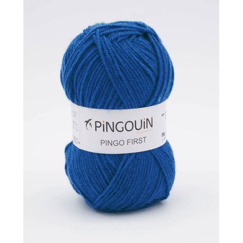 Pingouin - Pelote De Laine Pingo First De 50g - Laine À Tricoter - 100% Acrylique - Aiguille N°3,5 - Couleur Bleu Sport