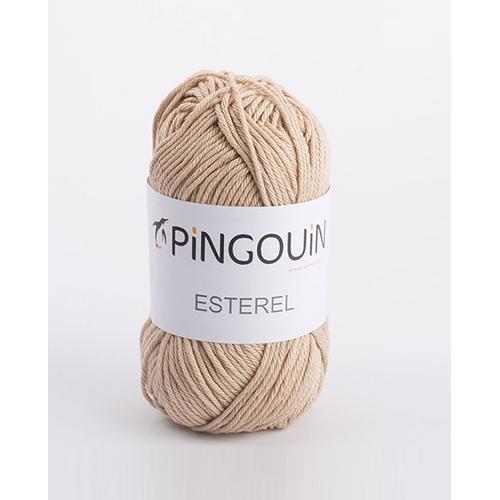 Pingouin - Pelote De Laine Pingo Esterel 3 De 52g - Laine À Tricoter - 100% Coton - Aiguille N°3 - Couleur Chanvre