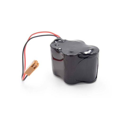 vhbw Batterie remplacement pour GE / Fanuc BR-2/3A4F, BR2/3AGCT4A, BR-2/3AGCT4A, CL 25A pour système de contrôle (4400mAh, 6V, Li-ion)