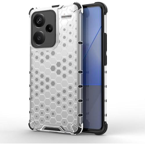 Coque Pour Xiaomi Redmi Note 13 Pro+ 5g/Plus 5g Housse, Étui De Caoutchouc Tpu Souple Antichoc En Silicone Renforcer La Version Avec Quatre Angles Protection De La Caméra - Blanc