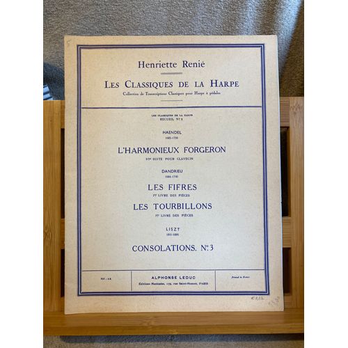 Henriette Renié Les Classiques De La Harpe Recueil Partition Éditions Leduc Recueil Volume 5