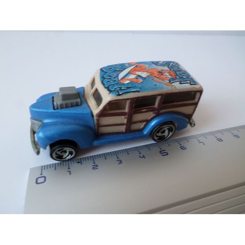 Dragster Modele Camionnette Bleu Surf Sur Le Toit-Hot Wheels
