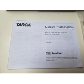 MAGNETOSCOPE TARGA VCR-5100 / LG MG64 6 TETES HIFI STEREO LECTEUR