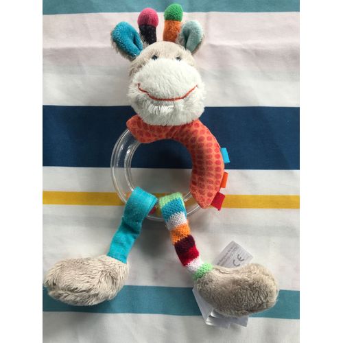 Doudou Hochet Girafe Avec Anneau - Simba