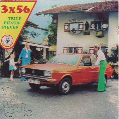3 Puzzles Complets - 3 Voitures Modèles 1975 (Mercedès 123 - Coccinelle -Polo) Cars Autos Nr 625 1615 - 56 Pièces Par Jeu - 18x18 Cm À Partir De 5ans - Pestalozzi