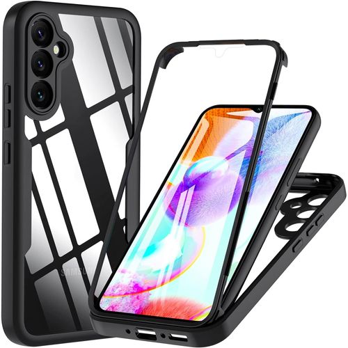 Coque Samsung A34 5g, Coque Samsung A34 Antichoc Avec Protection Écran, 360 Degrés Housse Integrale Anti-Rayures Bumper Protection Coque Etui Pour Samsung Galaxy A34 - Noir