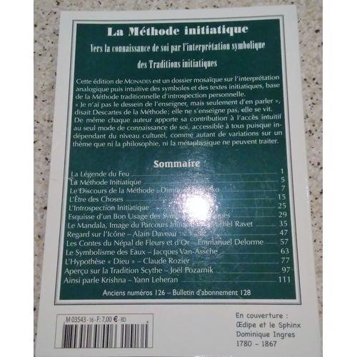 Monades 16 : Spiritualités Et Tradition Initiatique : La Méthode Initiatique