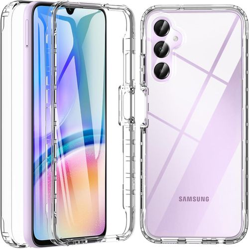 Coque Samsung A05s, Coque Galaxy A05s, Antichoc Avec Protecteur D'écran Integrale Anti-Rayures Silicone Housse Etui Intégrale 360° Full Body Protection Pour Samsung Galaxy A05s Transparent