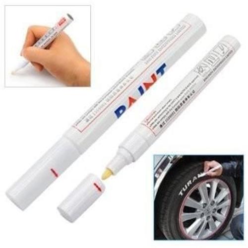 stylo pneu Marqueur Blanc peinture pour voiture auto moto métal