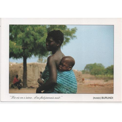 Burundi (Jeune Femme Africaine Portant Son Enfant)