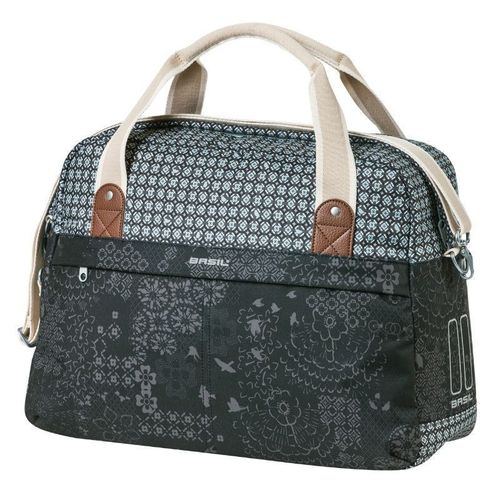 Sac Vélo Basil Boheme 18l Noir/Creme Fixation Rapide