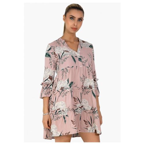 Robe Courte Rose Femme