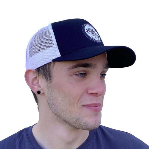 Casquette Pride Trucker Patch Mesh Black/White Noir