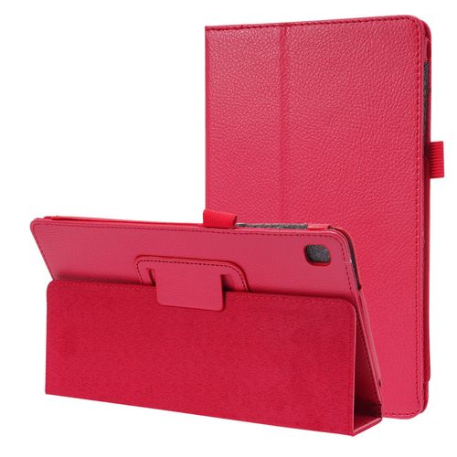 Etui Stand Rouge Pour Samsung Galaxy Tab A7 Lite 8.7 Pouces 2021 (Sm-T220/T225) - Housse Coque De Protection Tablette Pour New Galaxy Tab A7 Lite 8.7 Pouces 2021 T220/T225 - Accessoires Pochette Xeptio