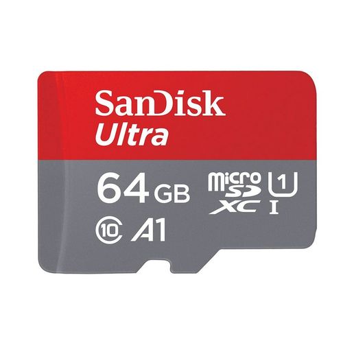 Carte Mémoire Sandisk ultra 64 Go Micro SD SDXC Class 10 UHS-I 120Mb/s version 2020