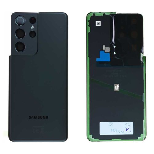Vitrer Arrière Origine Samsung Galaxy S21 Ultra Noir Gh82-24499a