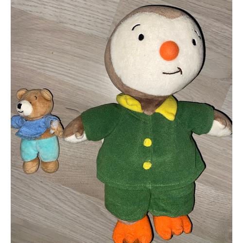 Doudou T'choupi Ajena Musical Pyjama Vert Et Doudou Ours Peluche Boite A Musique Dessin Anime Tchoupi & Doudou Nounours Pingouin Jouet Enfant Ourson