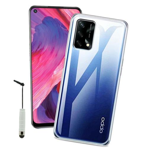 Coque Silicone Pour Oppo A54 5g/ A74 5g 6.5" Gel Ultraslim Et Ajustement Parfait - Transparent + Mini Stylet