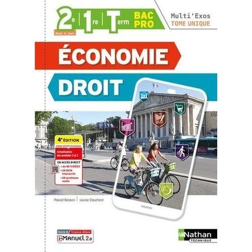 Economie-Droit Tome Unique 2e, 1re, Term Bac Pro Multi'exos