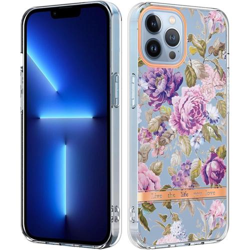 Jcae Coque Iphone 13 Pro, Anti-Rayure Tpu Silicone Housse Etui Protection Ultra Mince Léger Case Souple Coque Compatible Avec Iphone 13 Pro, Compatible Avec Chargement Sans Fil