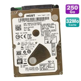 Disque Dur 250Go SATA 2.5" HGST HTS725025A7E630 0HYK2D Z7K500-250 0J43112 32Mo