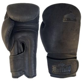 Gants De Boxe En Cuir Buffalo Noir 14oz