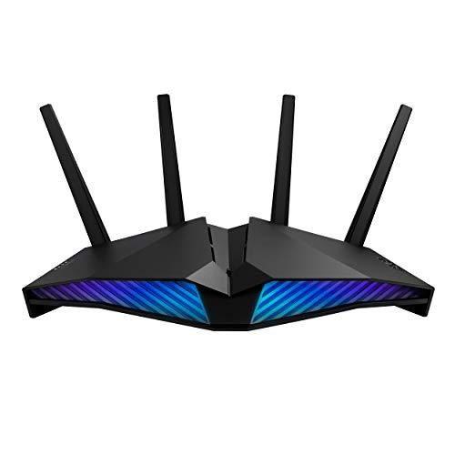 ASUS Routeur filaire DSLAX82U Modem routeur WiFI 6 AX5400 Double Bande xDSL, ASUS Aura RGB, AiProtection Pro, AiMesh, Gear Accelerator, Adaptive