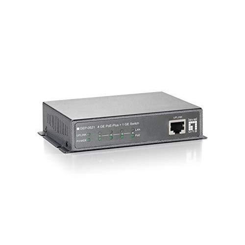 LevelOne Routeur filaire GEP0521 Nongéré Gigabit Ethernet (10/100/1000) Gris Connexion Ethernet, supportant l alimentation via ce port (PoE)