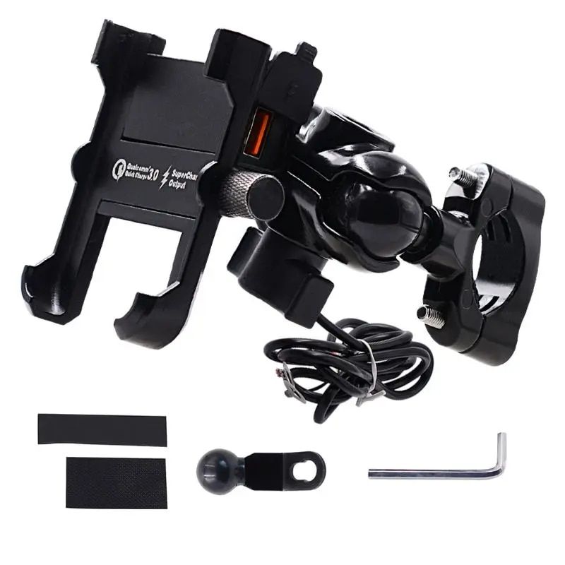 Support Pour Un Smartphone Sur Une Moto,Mtal tanche,Charge... - 2