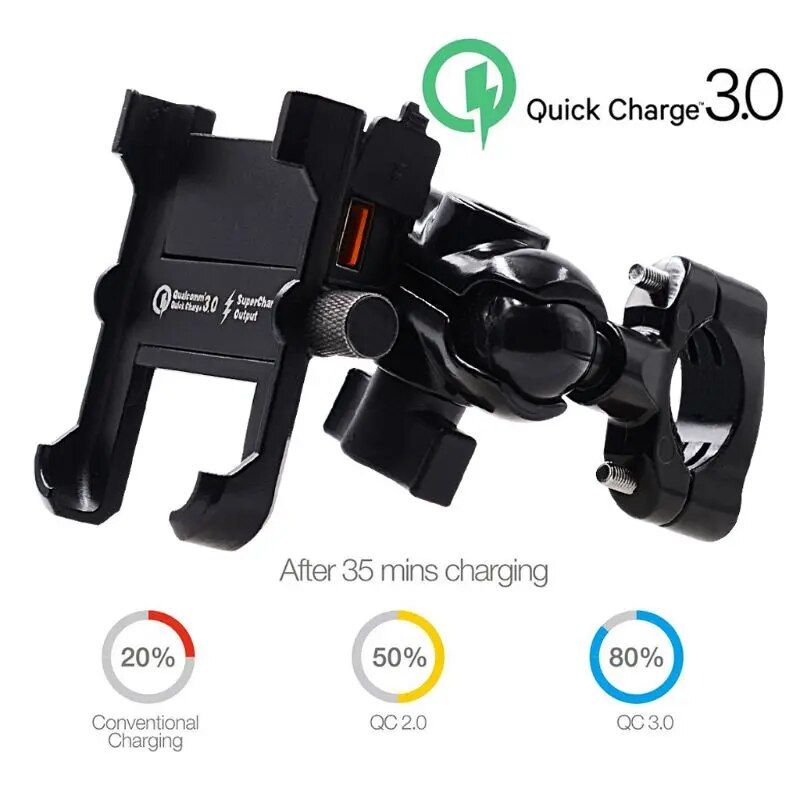 Support Pour Un Smartphone Sur Une Moto,Mtal tanche,Charge... - 4