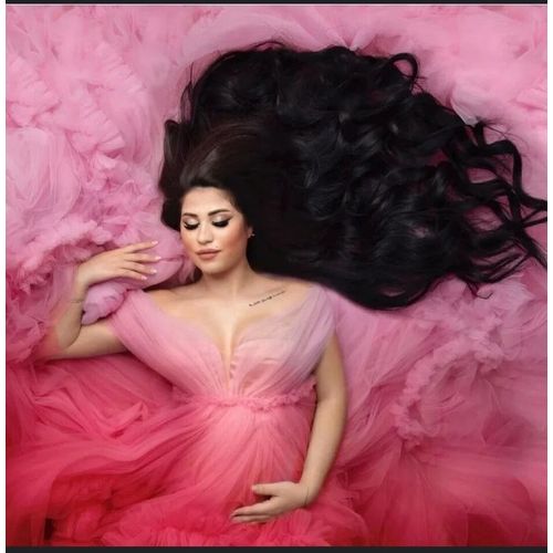 Robe De Grossesse Froufrou Rose Taille Unique Neuve