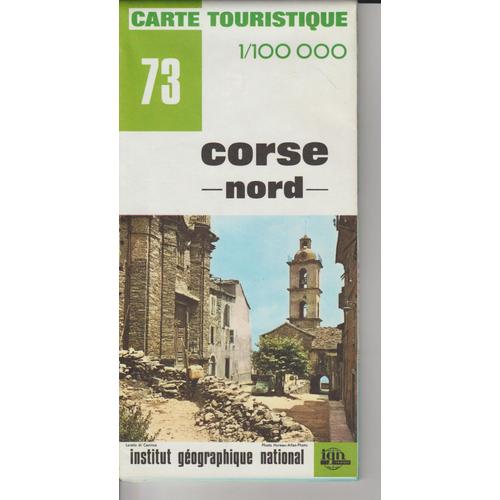 Carte Ign 1:100 000 Corse Nord