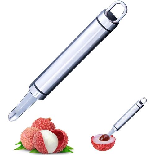 Outil De Dénoyauteur De Fruits Durable ? Outil De Cuisine Pratique, Facile À Utiliser, Pratique Pour Enlever Les Fruits Et Les Épluchures Du Litchi, Cerise, Jujube