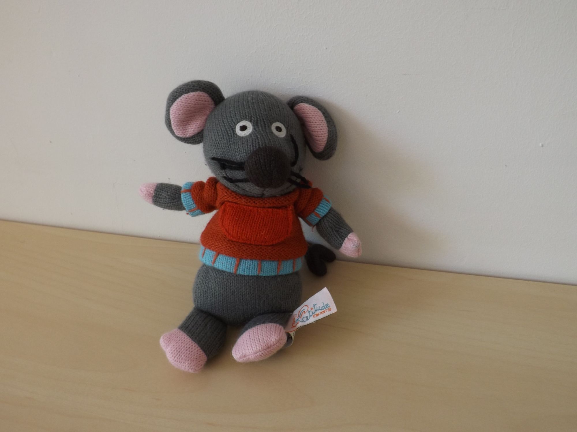 Doudou Souris Grise Latitude