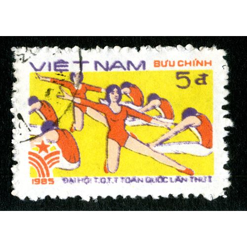 Timbre Oblitéré Viet Nam, Buu Chinh, 1985, 5 D