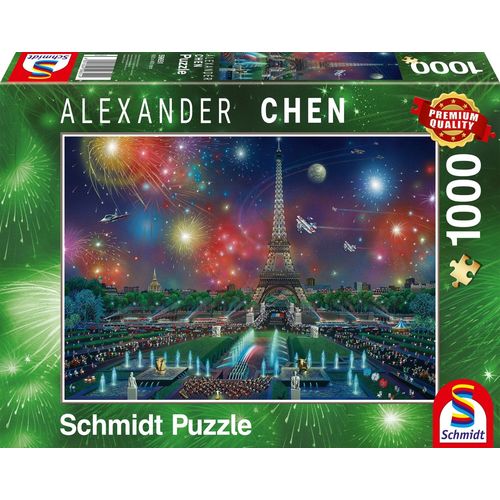 Schmidt Spiele Feu Dartifice Sur La Tour Eiffel, 1000 Pcs