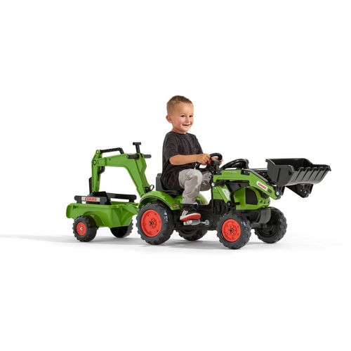 Les Petits Jardiniers Tractopelle À Pédales Claas