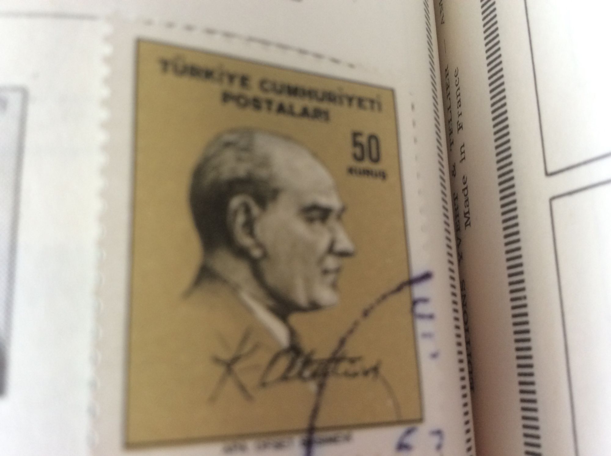 1 Timbre De Turquie, 1965