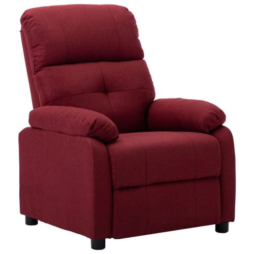 Vidaxl Fauteuil Inclinable Rouge Bordeaux Tissu