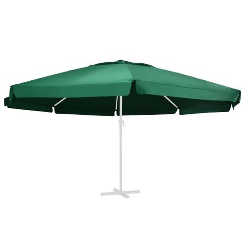 Vidaxl Tissu De Remplacement Pour Parasol D'extérieur Vert 600 Cm