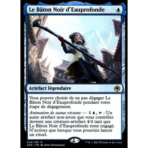 Le Bâton Noir D' Eauprofonde - Mtg - Dungeons & Dragons - Aventures Dans Les Royaumes Oubliés - R - 48/281