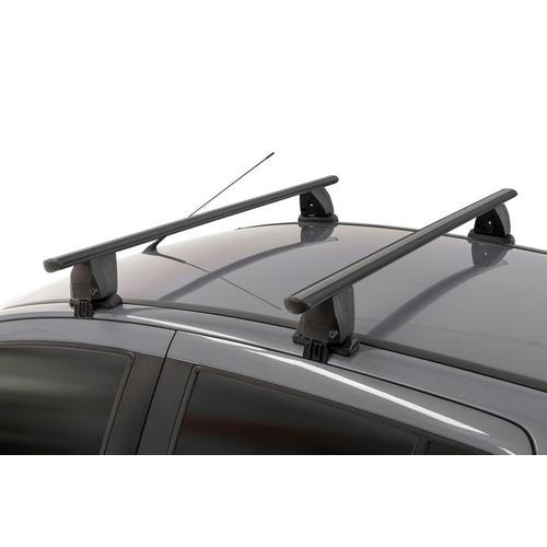 Barres De Toit Profilées Aluminium Noir Pour Toyota Hilux - 4 Portes - De 2011 À 2015