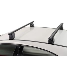 Barres De Toit Profilées Aluminium Noir Pour Bmw Serie 5 - 4 Portes - De 2010 À 2016