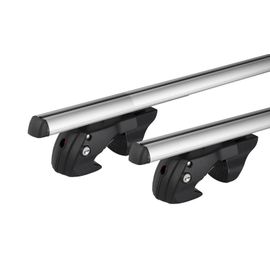 Barres De Toit Aluminium Pour Bmw Serie 5 Touring Break De 1995 À 2010 - Avec Barres Longitudinales