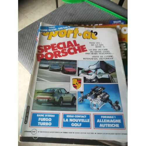 Sport Auto 260 De 1983 Fuego Turbo,Ducarouge,Bmw M635,Golf,Porsche 956,911 Sc,911 Turbo,928s,944,924