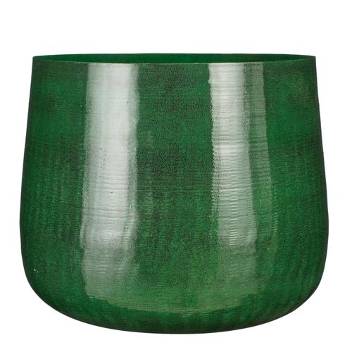 Cache-Pot En Métal Vert Foncé D37
